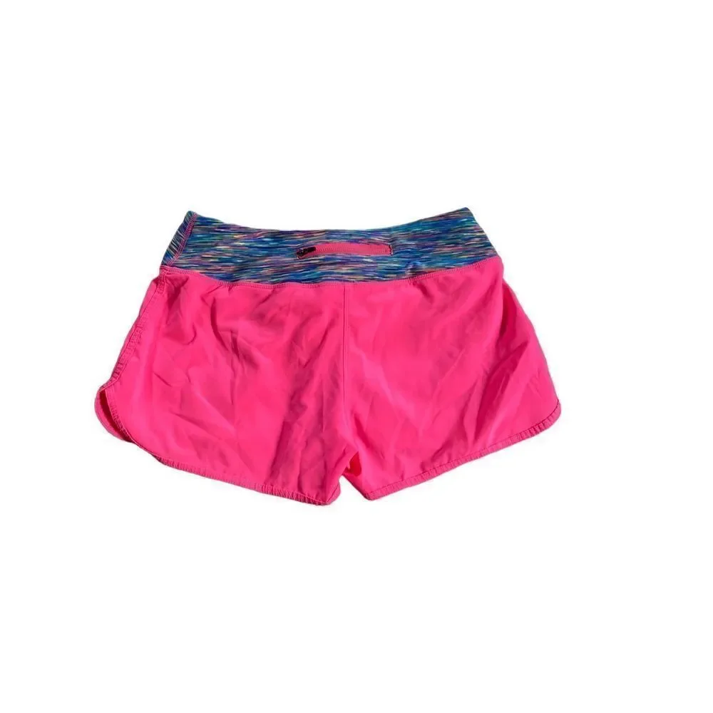 Ideology women’s performance, athletic running shorts, neon pink size small